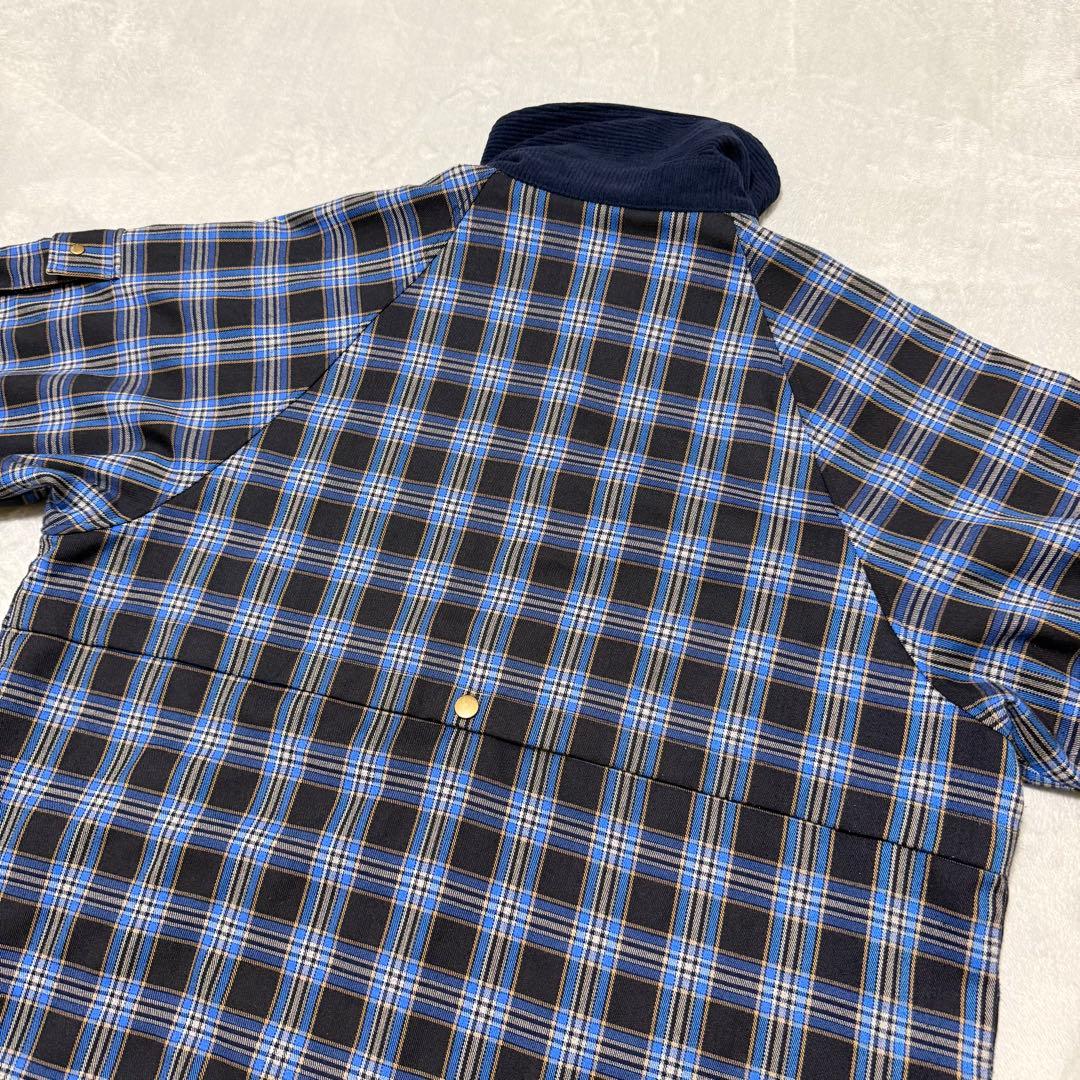 【完売品】TINA : JOJUN チェック柄　ハンティングジャケット　ブルー