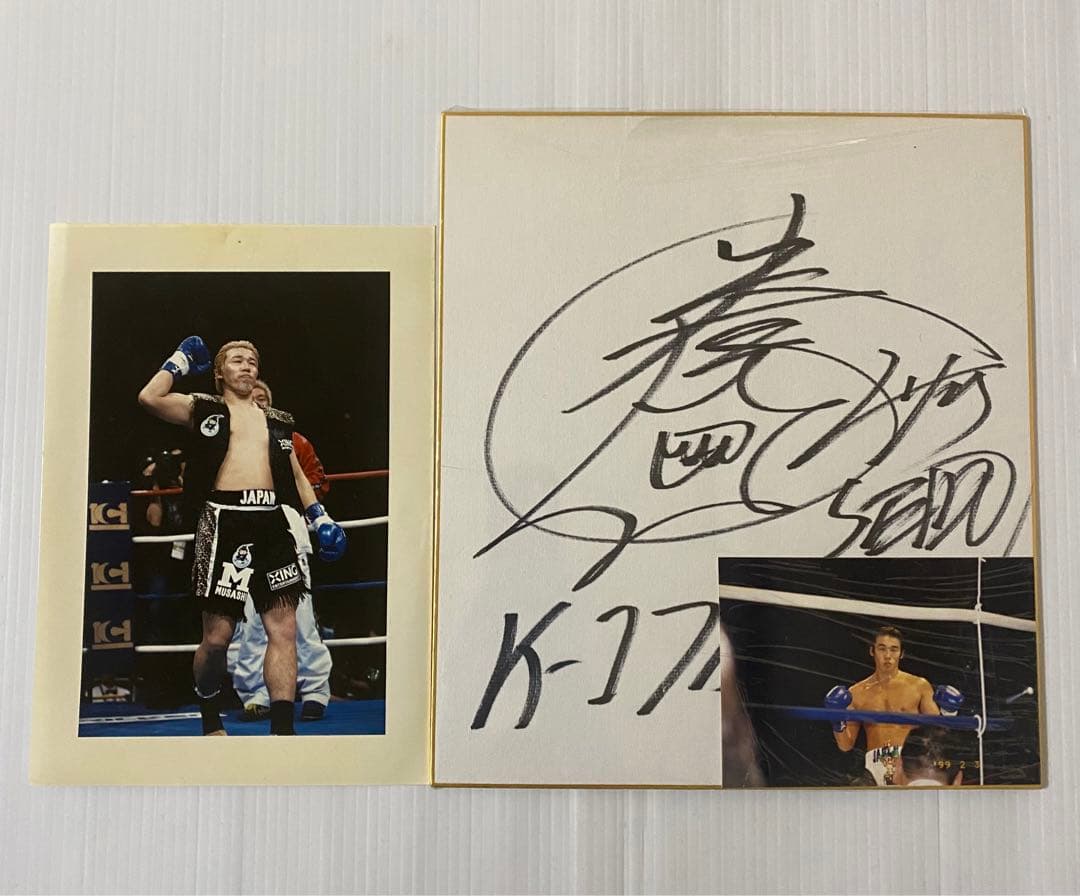 K‐1 武蔵 直筆サイン入りグローブ・Tシャツ・サイン入り色紙・フィギュア