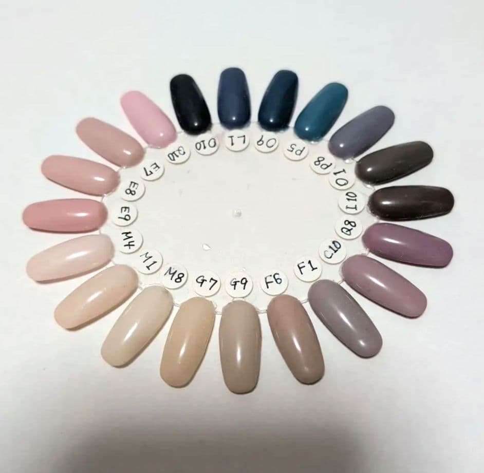 86色多色ジェルネイルセット 便利なカラーチャート付ジェルカラーセルフネイルにも