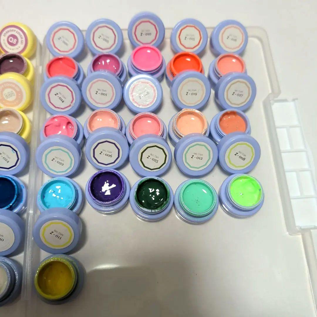 86色多色ジェルネイルセット 便利なカラーチャート付ジェルカラーセルフネイルにも