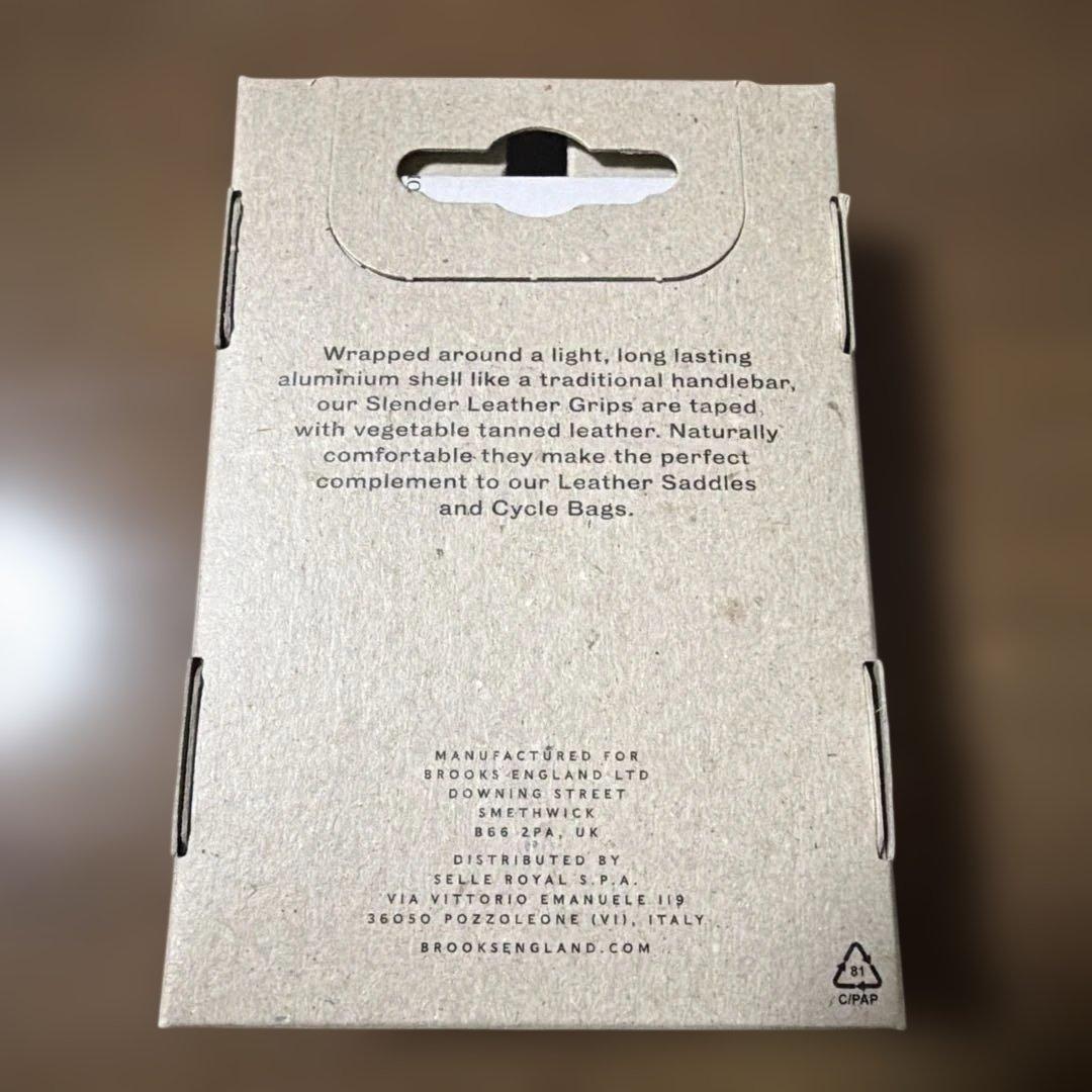 ひ*ろ様 BROOKS SLENDER LEATHER GRIPS ハニー