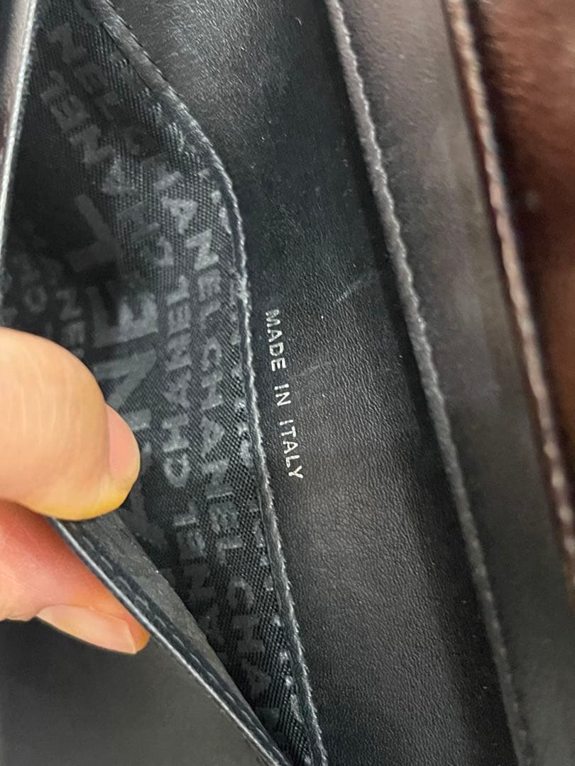 CHANEL 黒レザー 長財布