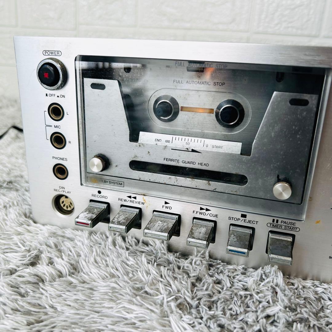 希少 AIWA アイワ AD-7500 カセットデッキ 昭和 レトロ 現状品