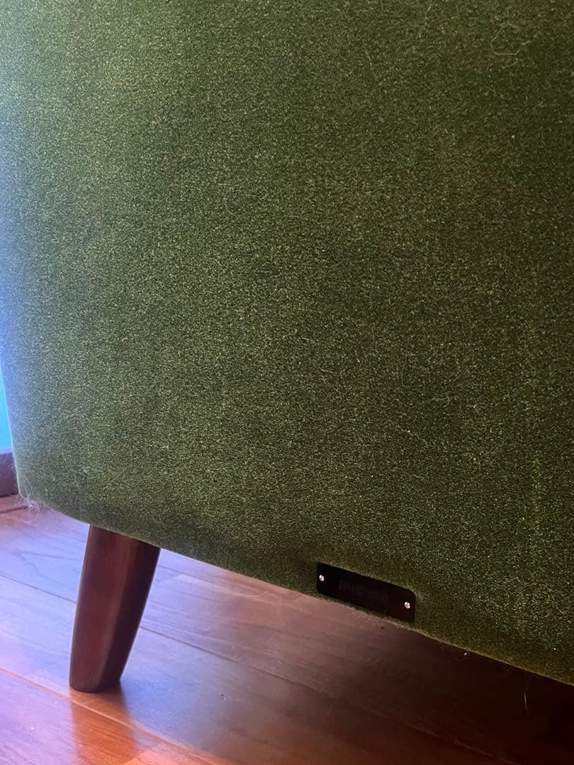 カリモク家具　カリモク60 ロビーチェア　モケットグリーン　1シーター　kチェア