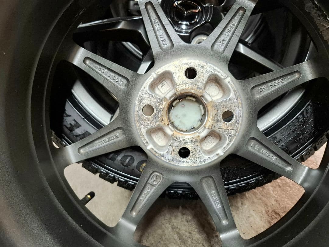 【ほぼ新品】マツダ ロードスター 純正 ホイールタイヤ 2023年 スタッドレス