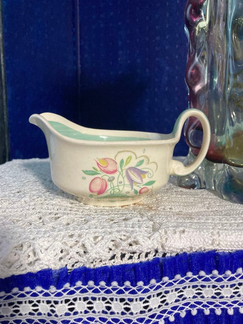 Susie Cooper スージークーパー　ドレスデンスプレイ　ソースボート