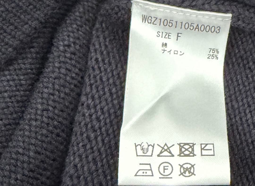 2025SS Whim Gazette ワッペンニットカーディガン