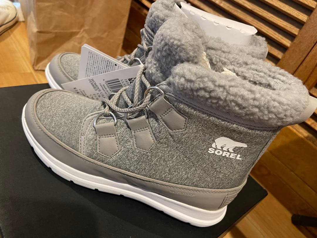 SOREL LL53225-081 グレー ブーツ 8.0