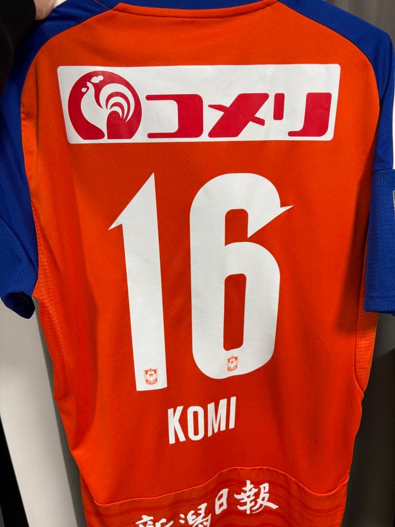 アルビレックス新潟 小見洋太選手 16番　サイン入りユニフォーム2024Lサイズ