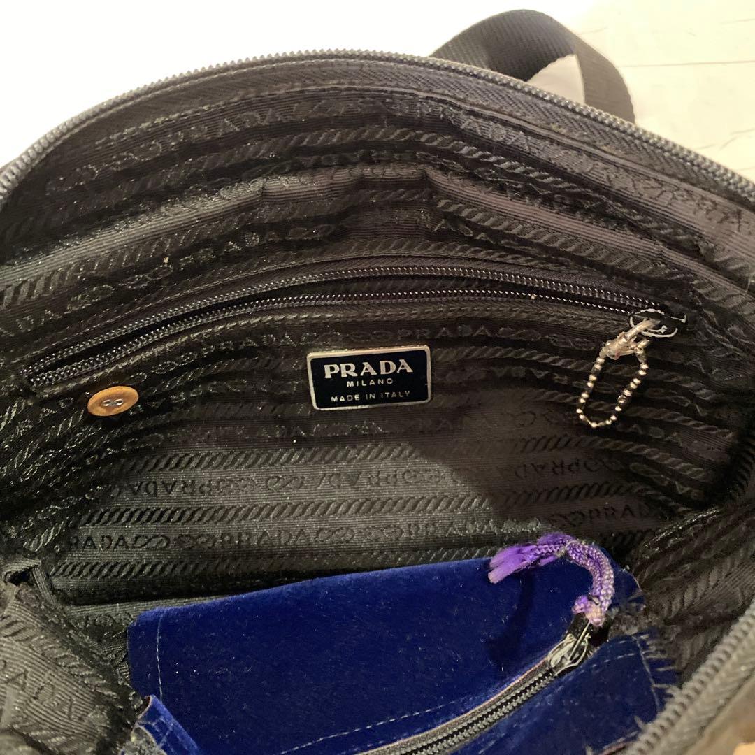 PRADA ブラック ボディバッグ　加工品