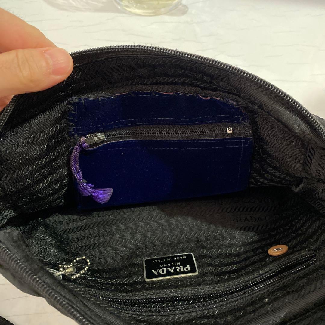 PRADA ブラック ボディバッグ　加工品
