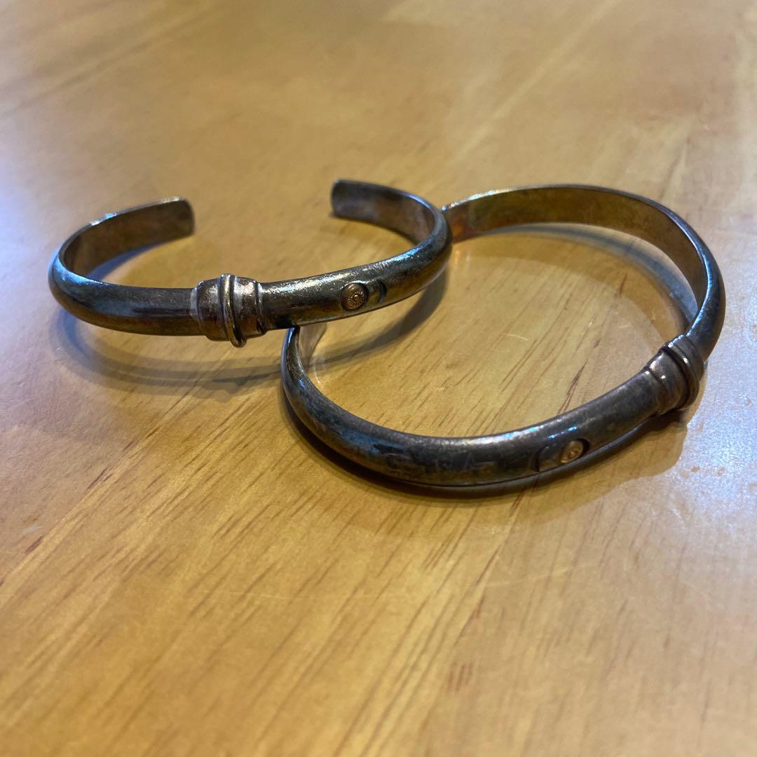 シルバー バングル 2点セット あるじゃん