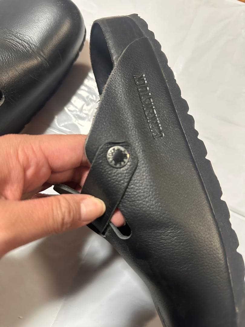 BIRKENSTOCK ブラック サボサンダル 38