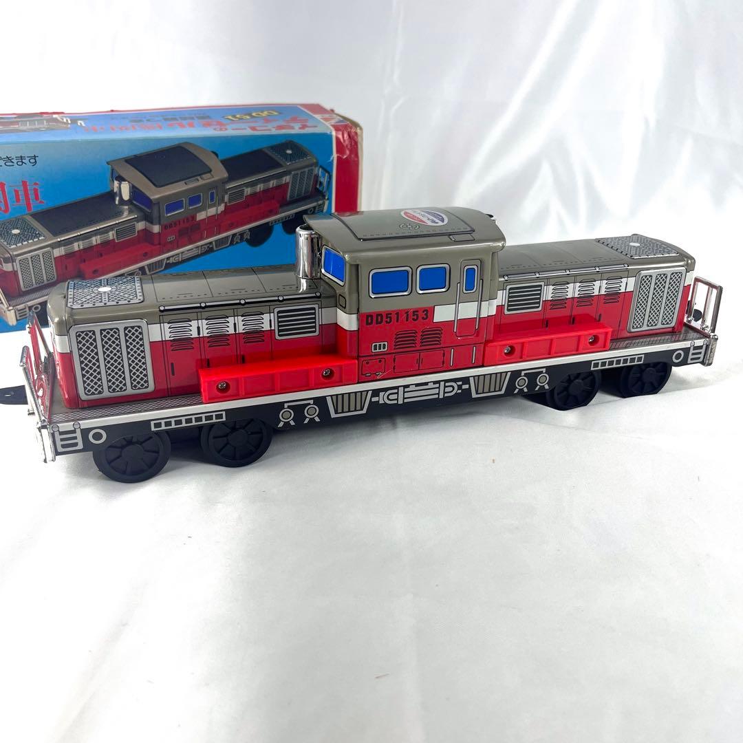 【希少】イチコー ディーゼル機関車 DD51 ブリキ　鉄道模型 玩具 元箱