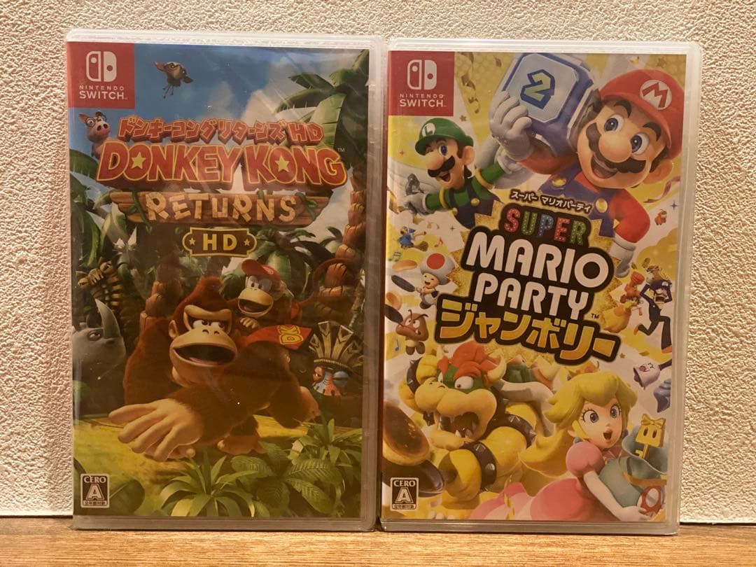 【新品未開封】ドンキーコング リターンズ HD & スーパーマリオパーティ 2本