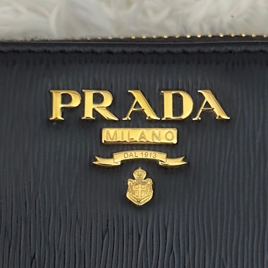 極美品✨PRADA プラダ ヴィッテロムーヴ ラウンドファスナー 財布 小銭入れ