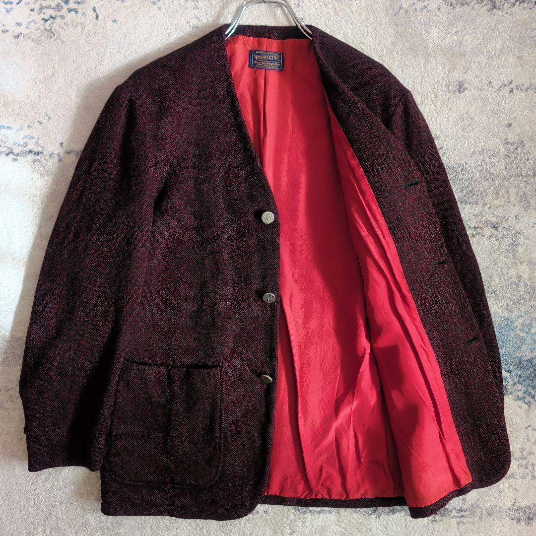 希少 40s ヴィンテージ ペンドルトン ノーカラー ジャケット 入手困難
