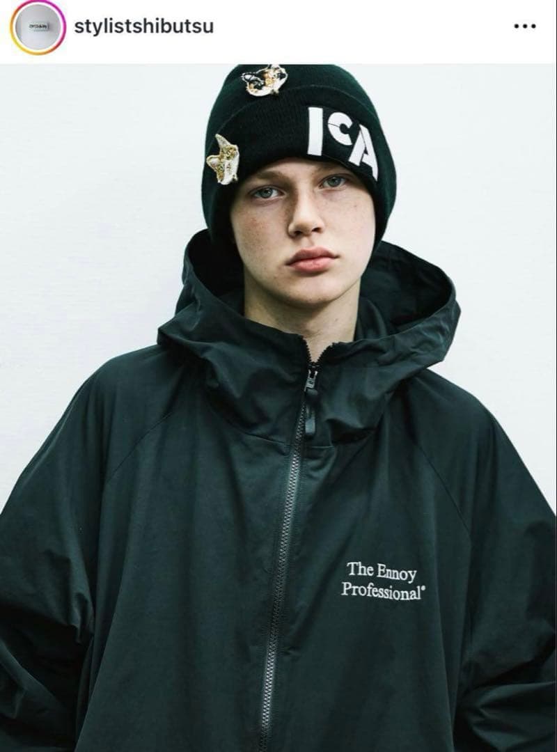 【お値下げ】ENNOY エンノイ セットアップ ブラック/ホワイト フード型