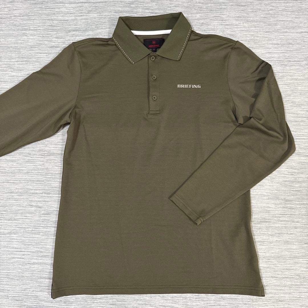 美品　BRIEFING ブリーフィング　長袖ポロシャツ