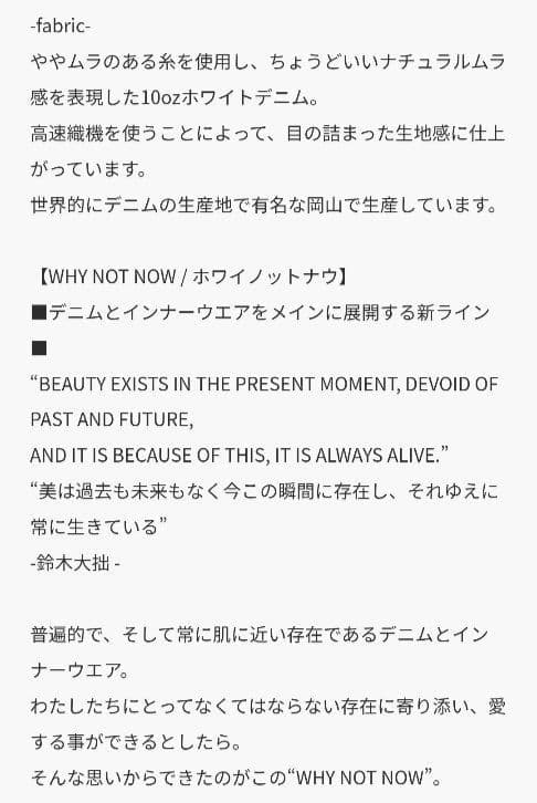 最終価格【新品】カオス☆2025 WHY NOT NOW プルーフデニムシャツ