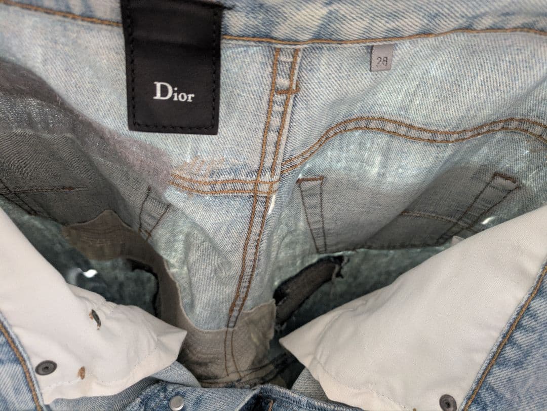 DiorHomme archive【エディ期】【28】ダメージ加工デニム