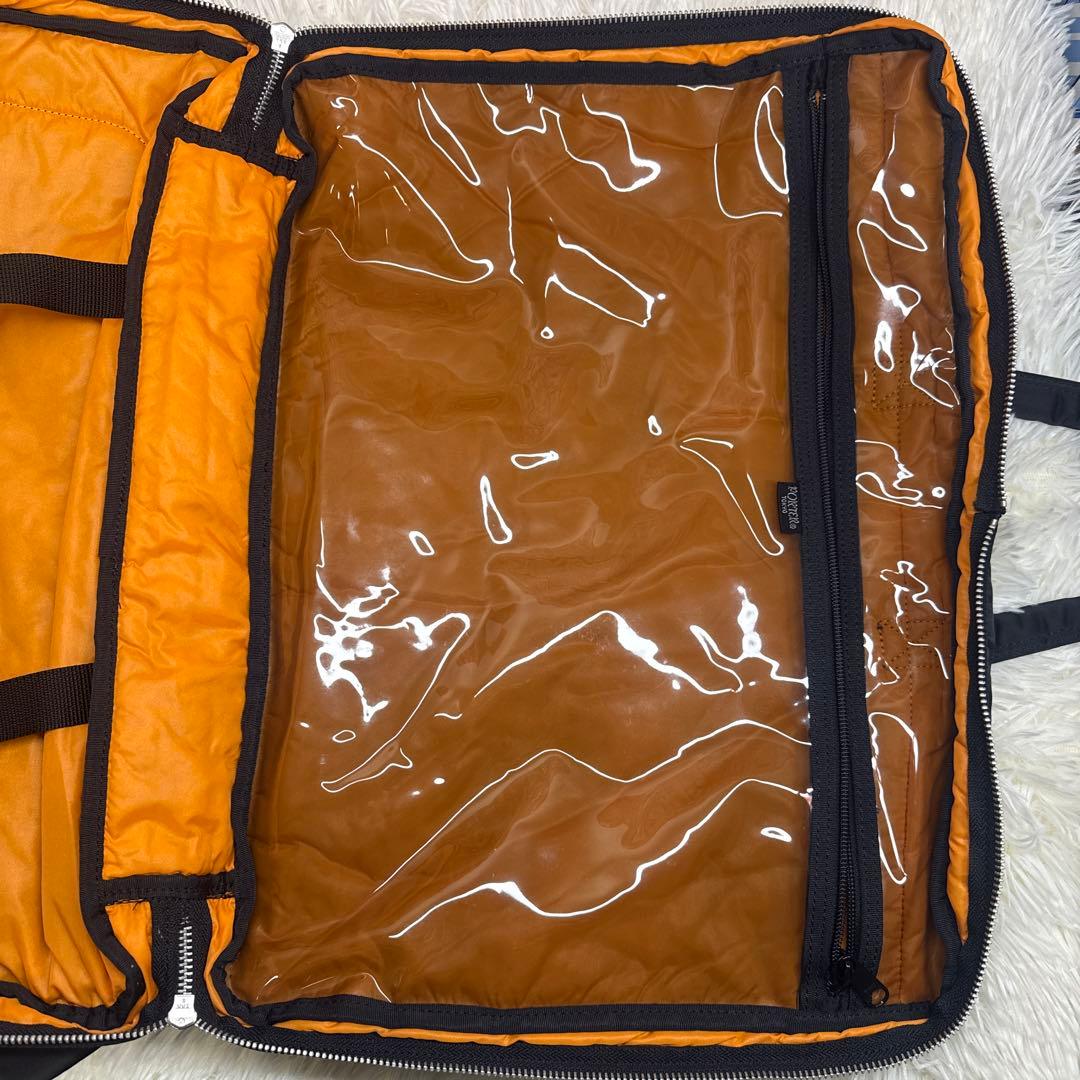 【美品】ポーター タンカー 2way オーバーナイト ブリーフケース 黒 2層