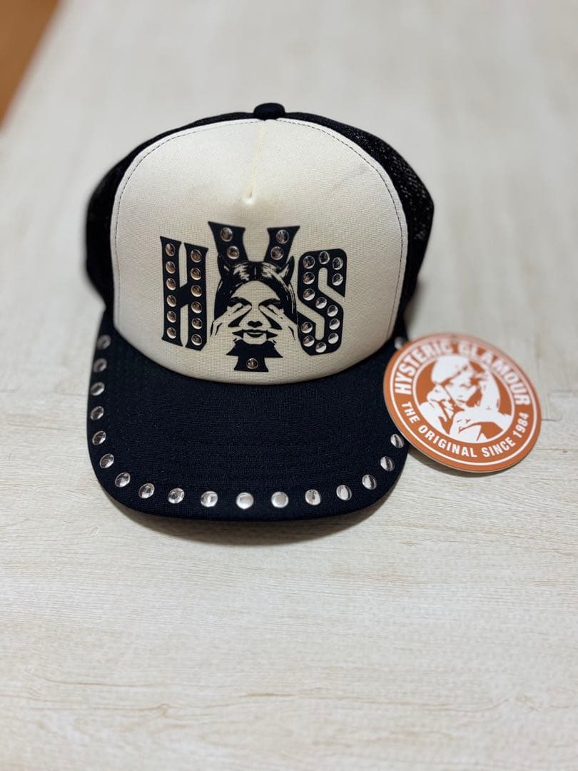 ヒステリックグラマーSEE NO EVIL スタッズメッシュキャップ