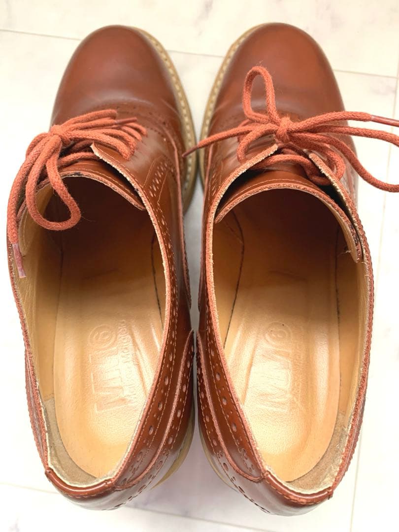 MM6 メゾンマルジェラ　クリアヒールローファー　レースアップシューズ