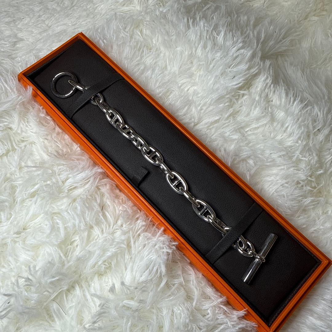 【新品未使用】 エルメス シェーヌダンクル ブレスレットGM13コマ クリスマス