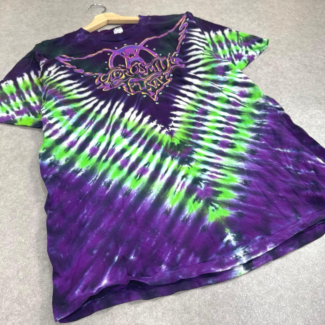 希少 当時物 AEROSMITH ヴィンテージ バンドTシャツ ダイタイ XL