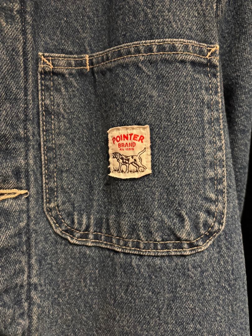 希少　ポインター　カバーオール　デニムジャケット　made in USA