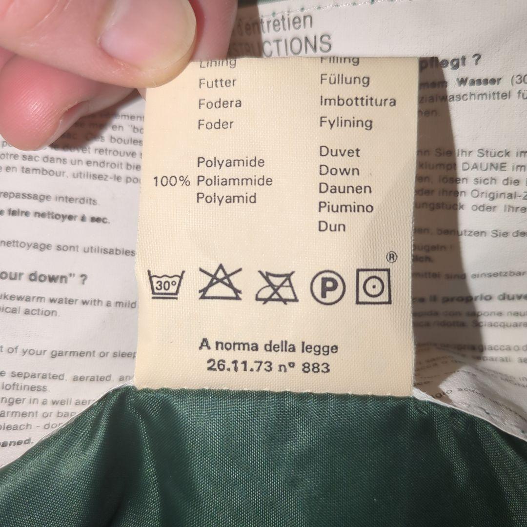 Moncler　ダウンジャケット　グリーン　フランス製　ヴィンテージ