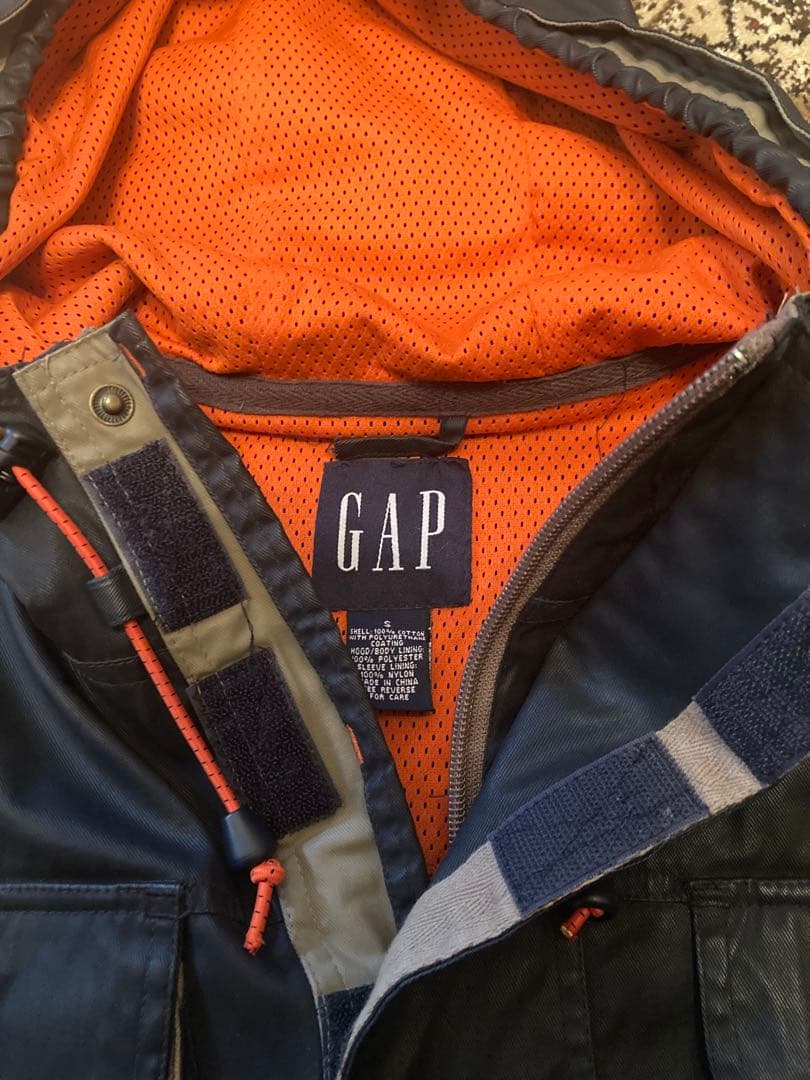 old gap ギャップ 90s コーティング ナイロンジャケット アノラック