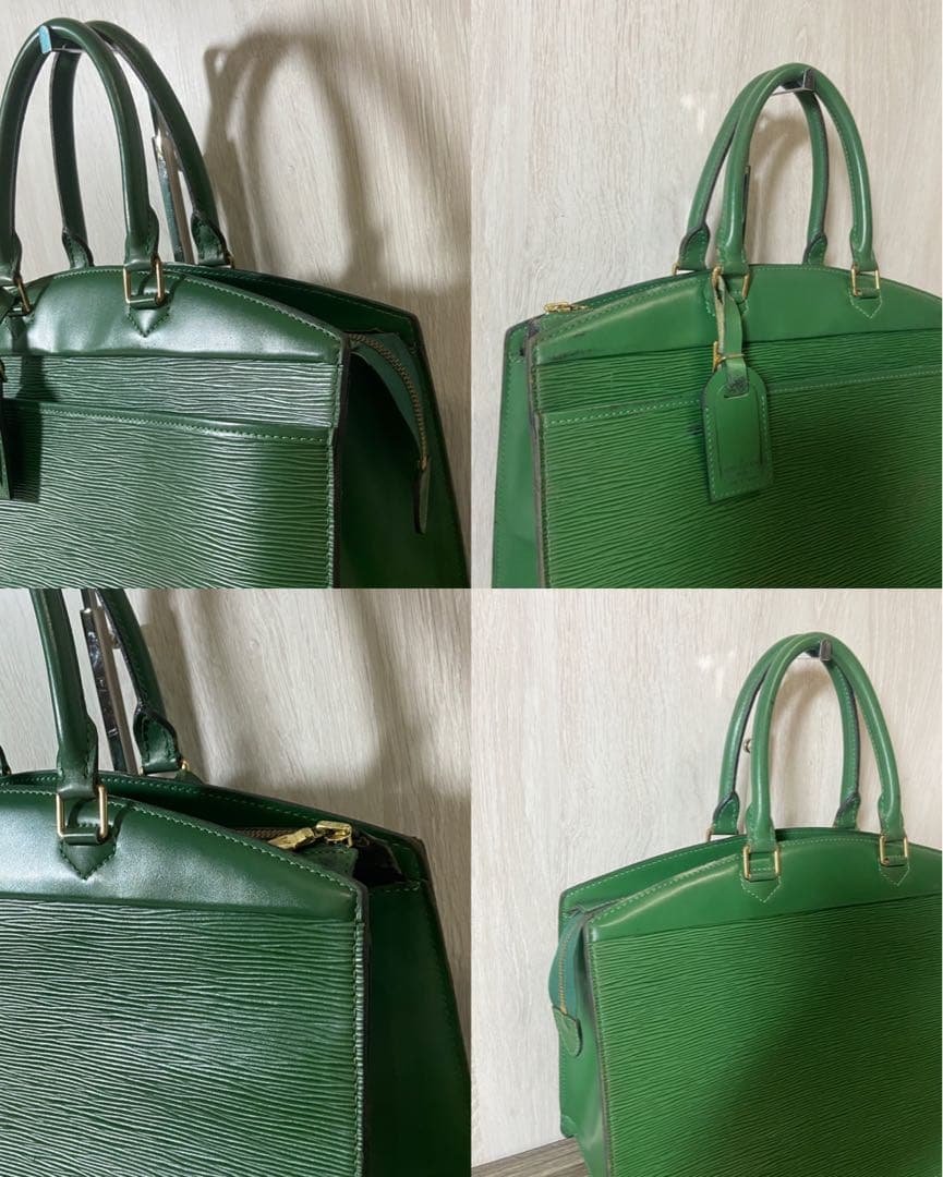 ルイヴィトン ビジネスバッグ エピ リヴィエラ レザー　緑　チャーム