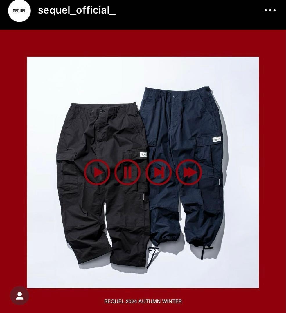 24AW SEQUEL BDU PANTS(TYPE-BDU)紺XL新品