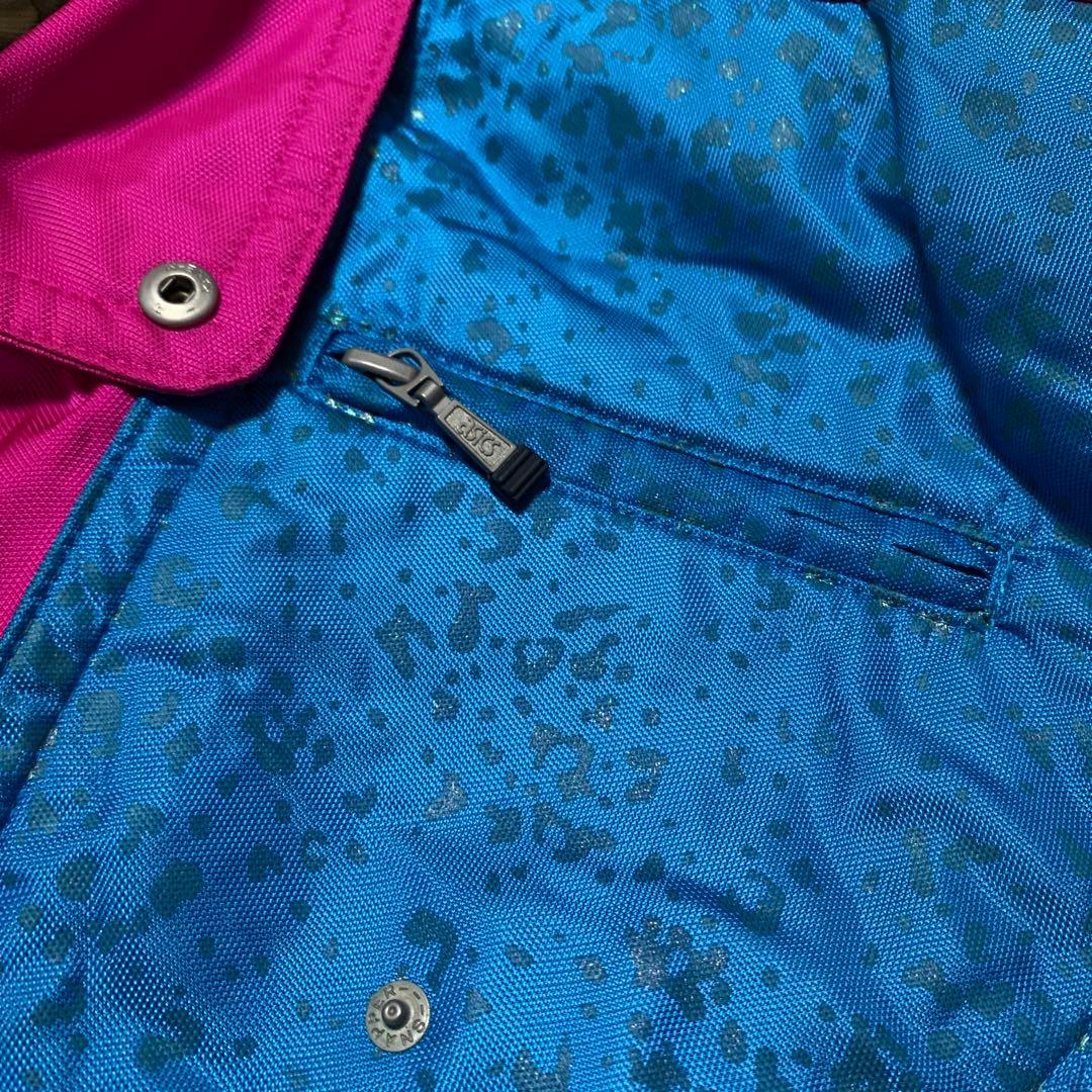 90's アシックス asics スキージャケット　ゲレンデ　派手ピンク