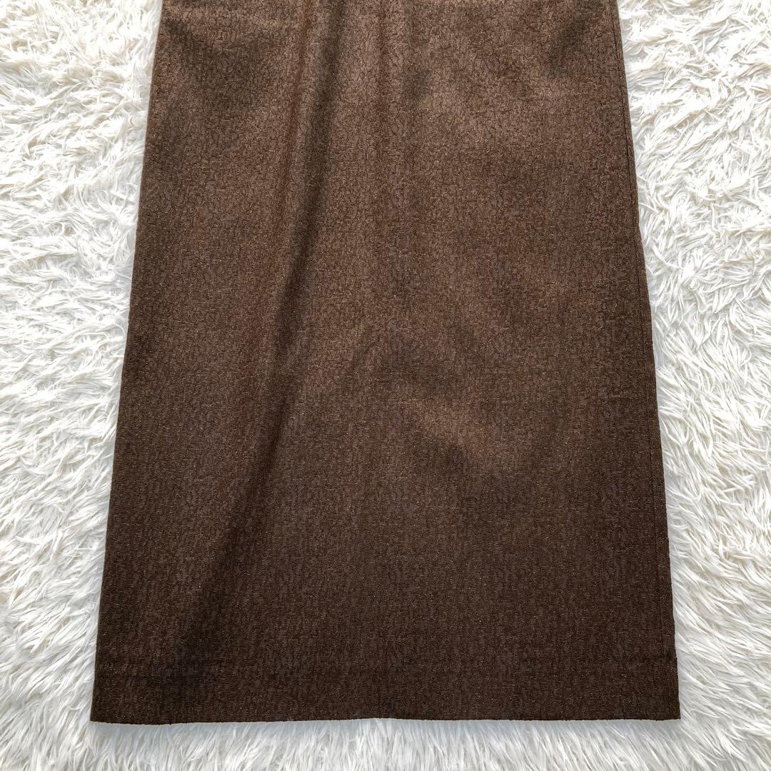 極美品✨kana ジャガード チュール セットドレス ブラウン ドレス S