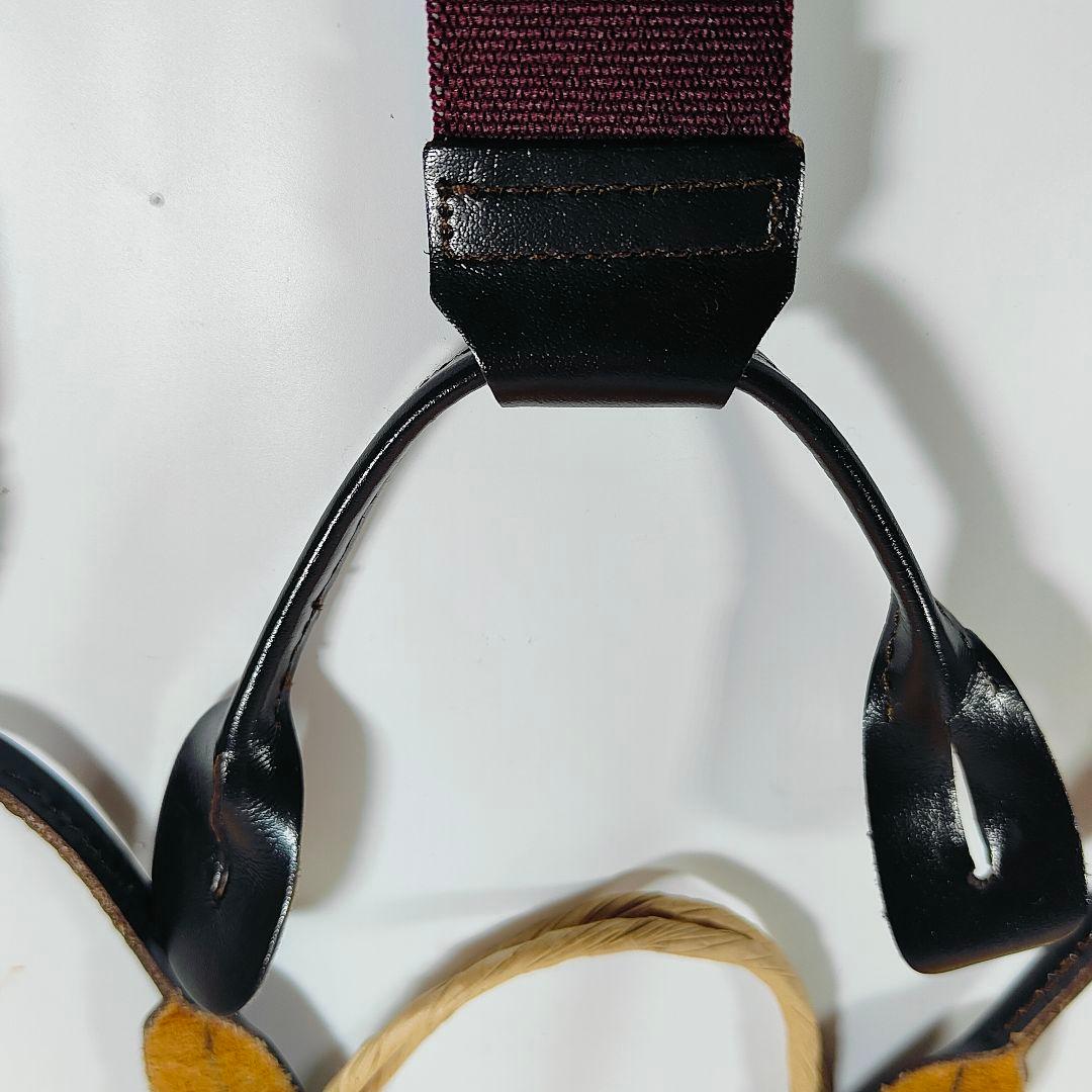 【極美品】Brooks Brothers 高級サスペンダー　本革 英国製 正規品