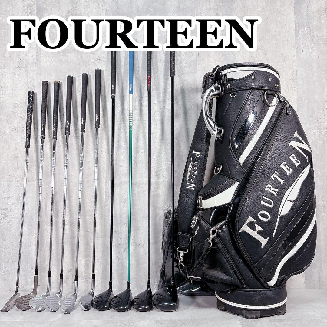 V813 FOURTEEN メンズ ゴルフ クラブ フルセット 11点 黒 男性