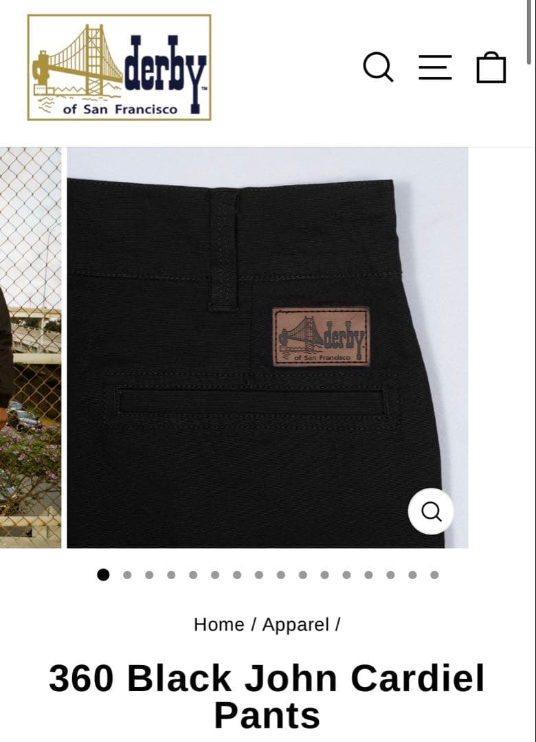 新品未使用 ダービーオブサンフランシスコ フリスコパンツ w32