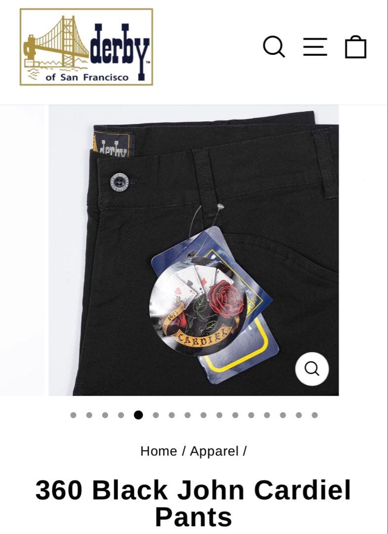 新品未使用 ダービーオブサンフランシスコ フリスコパンツ w32