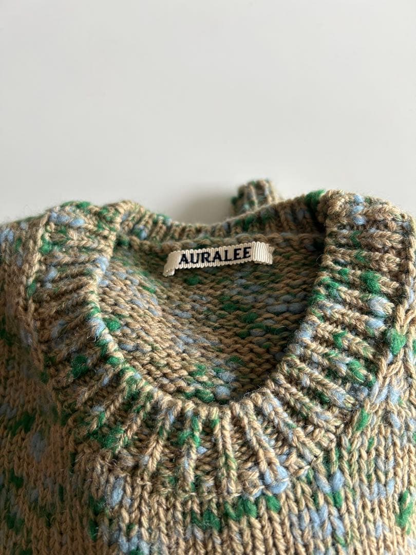 AURALEE ウール100% クルーネックセーター　サイズ3
