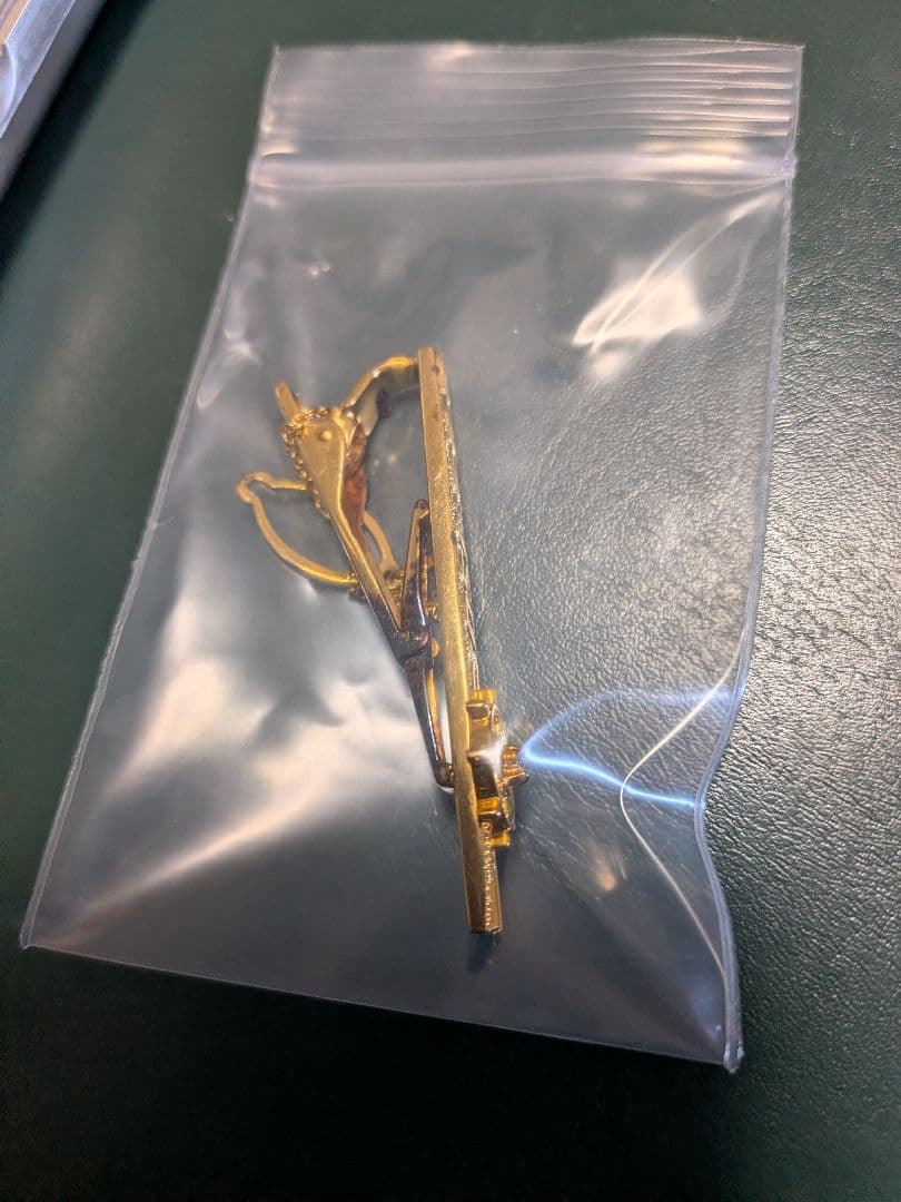 【K18 】&ダイヤモンド　全日本海員組合　特別功労賞　ネクタイピン!!