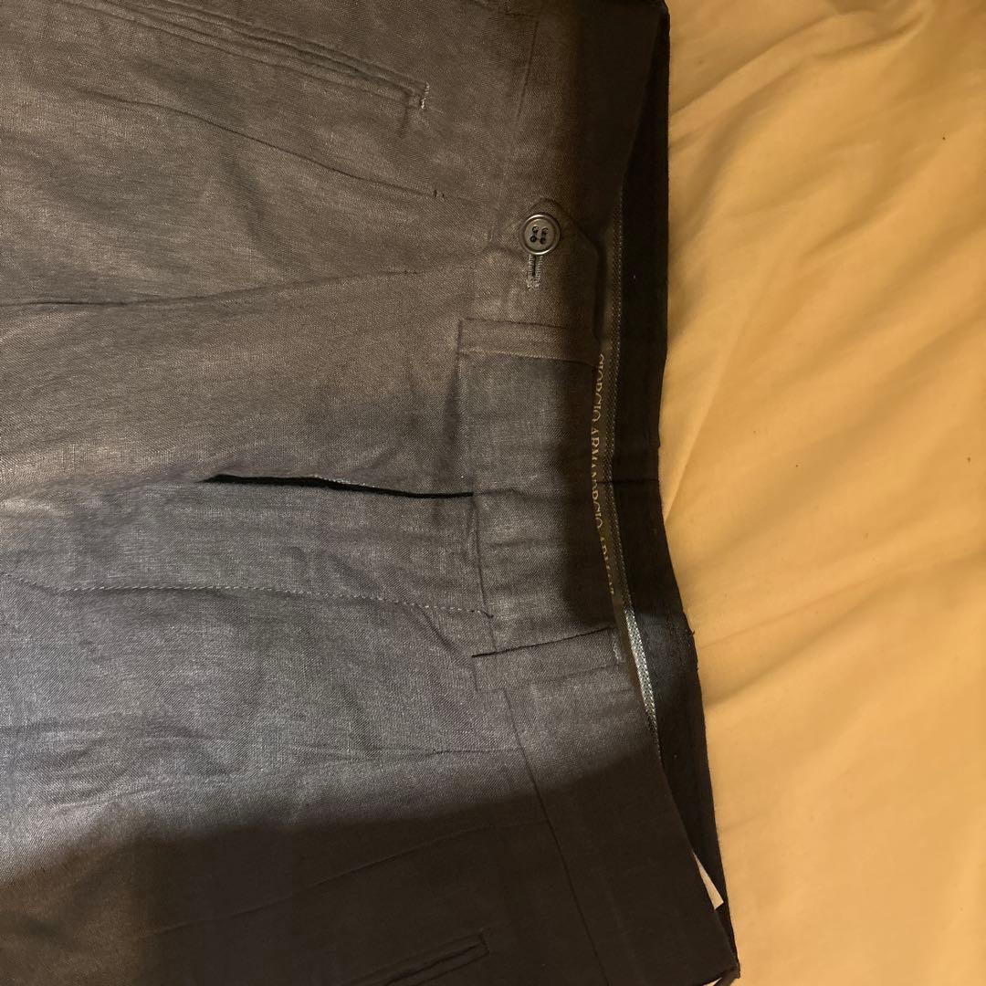 Giorgio Armani リネンワイドパンツ