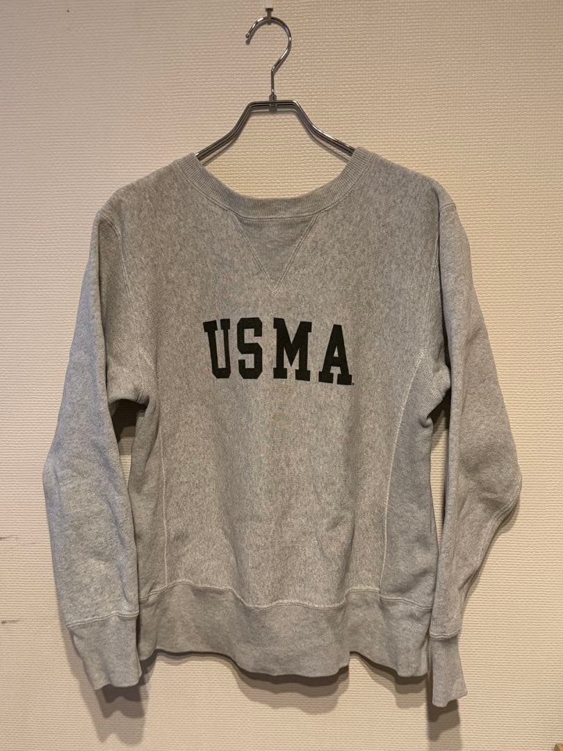 リバースウィーブ スウェット USMA 前V beams