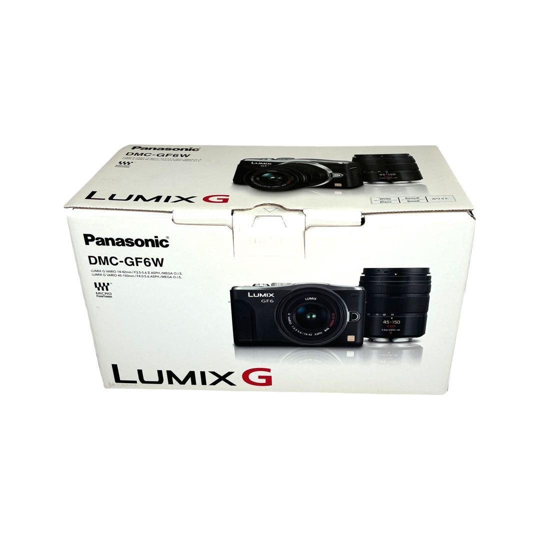 【極美品】LUMIX DMC-GF6W-W ダブルズームキット ホワイト