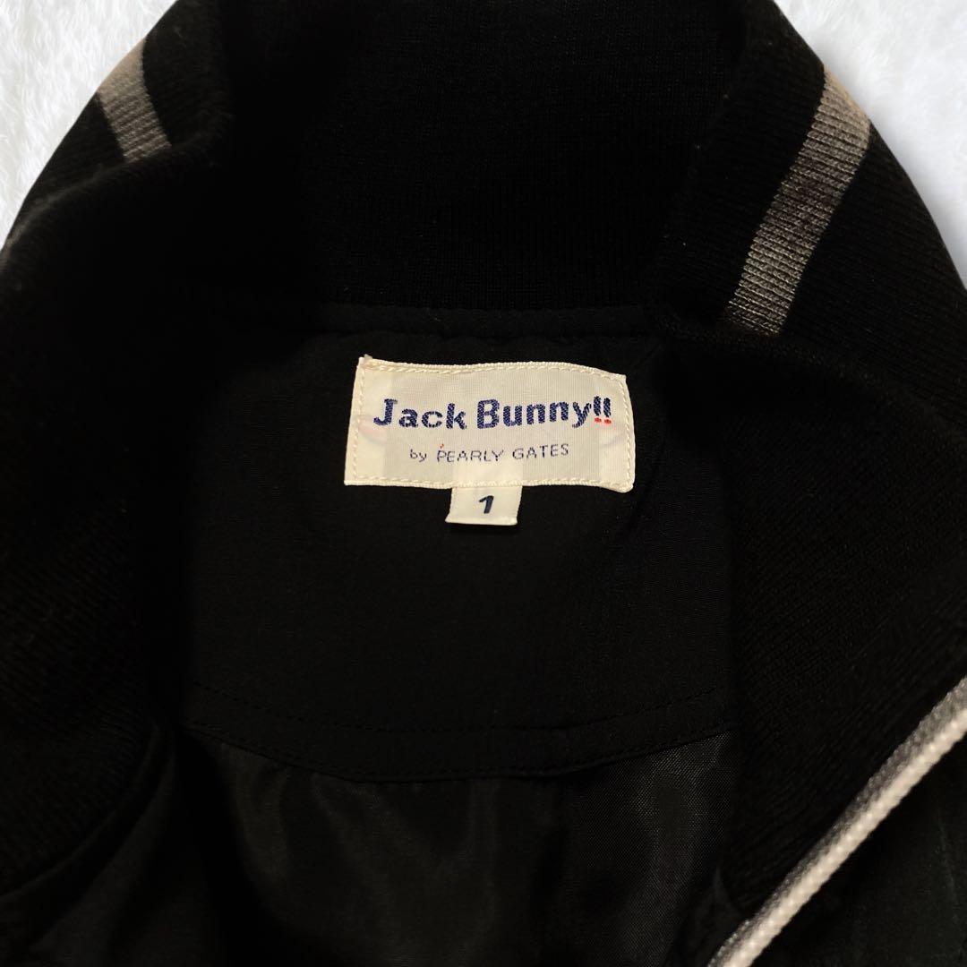 ジャックバニー 中綿ブルゾン ベスト ゴルフウェア 黒 M ゴルフ