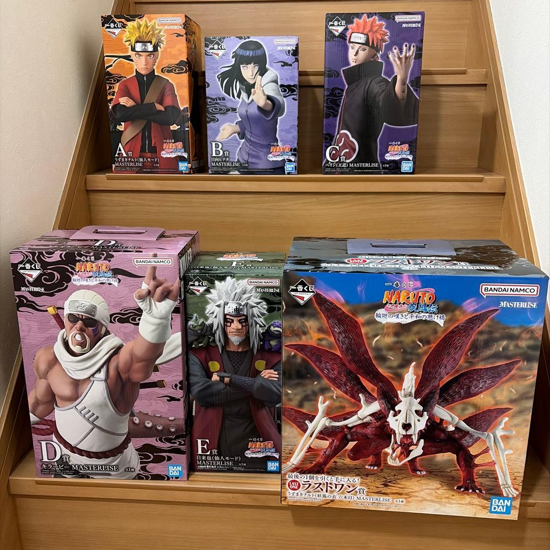 ナルト一番くじ A賞B賞C賞D賞 E賞フィギュア フルコンプリートセット