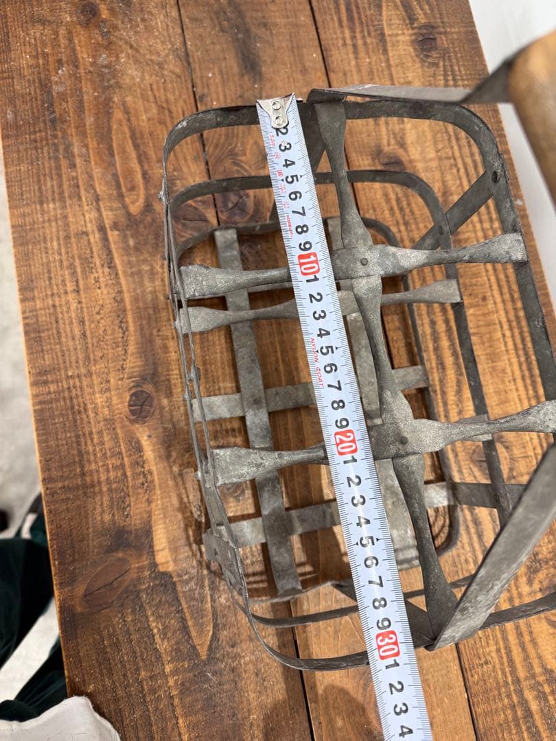 フランスアンティーク ワインラック ワインホルダー 6本 木製ハンドル