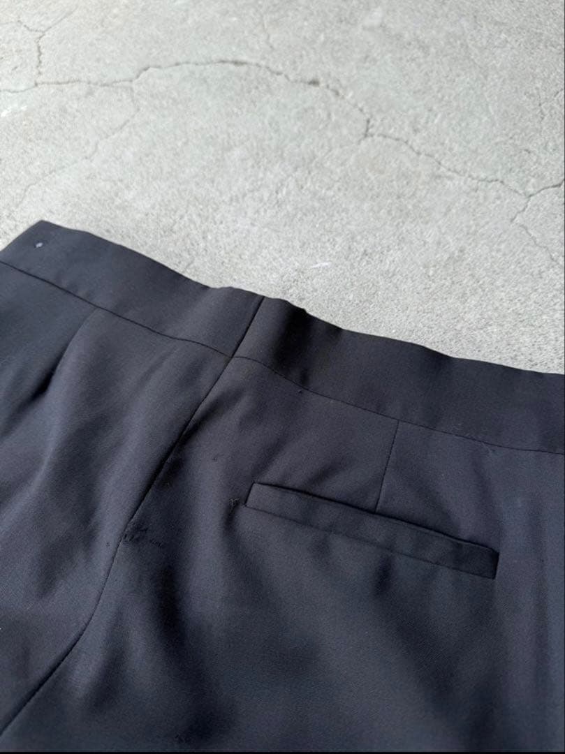 パンツ Dior HOMME 08SS Black Wool Slacks
